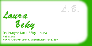 laura beky business card